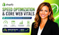 fix shopify speed optimization, core web vitals and page load issues fast