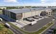 3d industrial building, warehouse and factory design