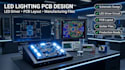 design led lighting pcb, led driver and pcb layout for manufacturing