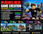 develop full roblox game creation, roblox map building, 3d model, animation, gui