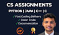 do programming and coding assignments in c cpp, python, java