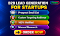provide cold email prospecting and b2b leads generation