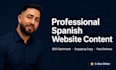 write professional spanish website content and copy with SEO