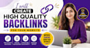 create manual high quality SEO backlinks
