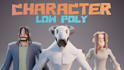 create a stylized low poly character