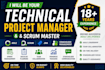 be your technical project manager and scrum master