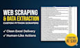 do web scraping, data extraction, and python web scraper