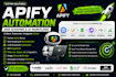 build apify web scraper, custom actor, API integration and data extraction