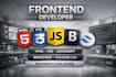 create a responsive frontend website with tailwind and bootstrap