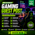 do gaming guest post on high authority websites