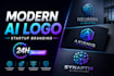 design modern ai startup logo