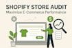 do shopify store audit, product SEO and conversion optimization