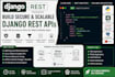 build django rest API with authentication and documentation