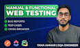 do manual and functional testing of your web application