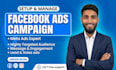 setup and manage highly converting facebook ads camping meta advertising