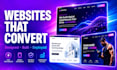 design and develop a high converting website, landing page, figma to website