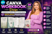do canva workbook design workbook formatting mental health workbook cover design