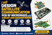 design satellite communication pcb rf microwave circuit and antenna board