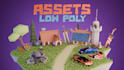 create stylized low poly 3d assets
