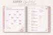 create an adhd hyperlinked digital planner, habit tracker, journal and  calendar