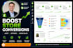 do a professional ecommerce conversion audit and optimization plan