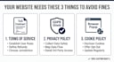 draft a compliant privacy policy and terms of service