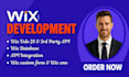 do custom wix velo code, wix studio redesign and wix API integration expert