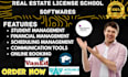 setup crm real estate license school software via aceableagent vaned