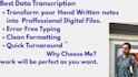 do best data trancription