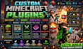 create custom minecraft plugins smp systems gui minigames
