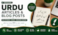seo optimized urdu articles and blog posts