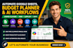 build ai powered commission tracker, sales tracker, and google sheets automation