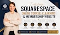 design squarespace online course website elearning membership website design