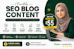 write monthly SEO blog content for your website