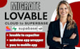 deploy lovable saas webapp to vercel, migrate lovable cloud to supabase