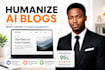 rewrite blog posts for better readability and engagement