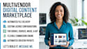 build multivendor digital product marketplace ebook course template store