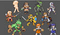 create pixel art sprite sheet animation rpg game character indie game assets