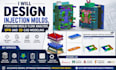 design injection mold perform moldflow analysis dfm and 3d cad modeling