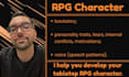 write your dnd character personality and backstory