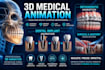 create realistic 3d product, science and medical animation