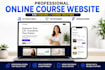design a professional attractwell, ezycourse, freshlearn online course website