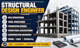 provide california structural design rcc steel structure foundation plans design