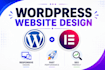 build responsive wordpress website design and development using elementor pro