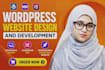 do wordpress website design, responsive website development using elementor pro