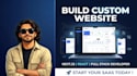 build custom website, responsive web development, next js and react expert