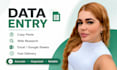 do accurate data entry and copy paste tasks