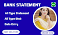 do bank reconciliation and bookkeeping  to excel or PDF