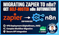 migrate zapier to n8n and self host n8n on your server