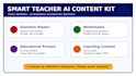 create worksheets, question papers and lesson posters for teachers